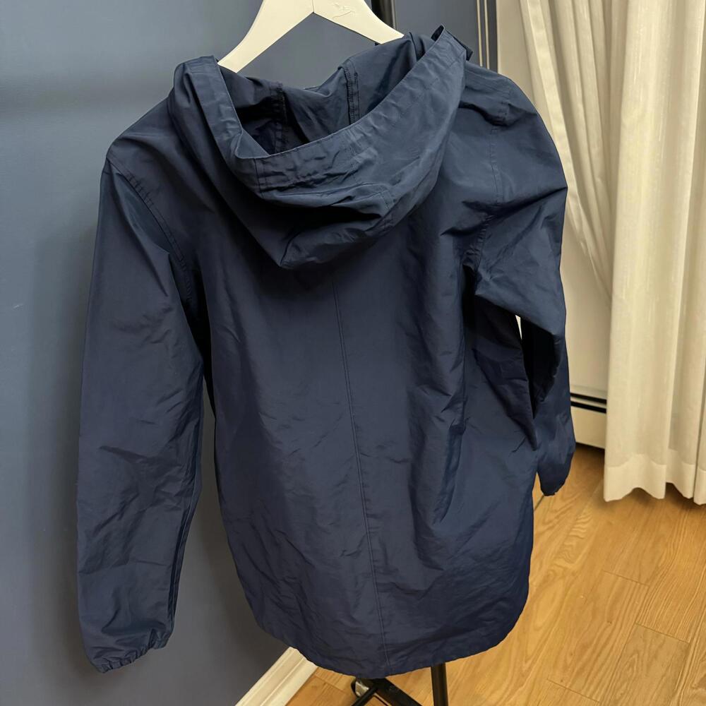HERSCHEL MEN’S ZIP FRONT LIGHT WEIGHT WINDBREAKER JACKET, NAVY LARGE - Picture 4 of 8